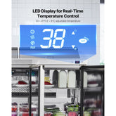 Commercial Refrigerated Sandwich Prep Table, Triple Door, Stainless Steel